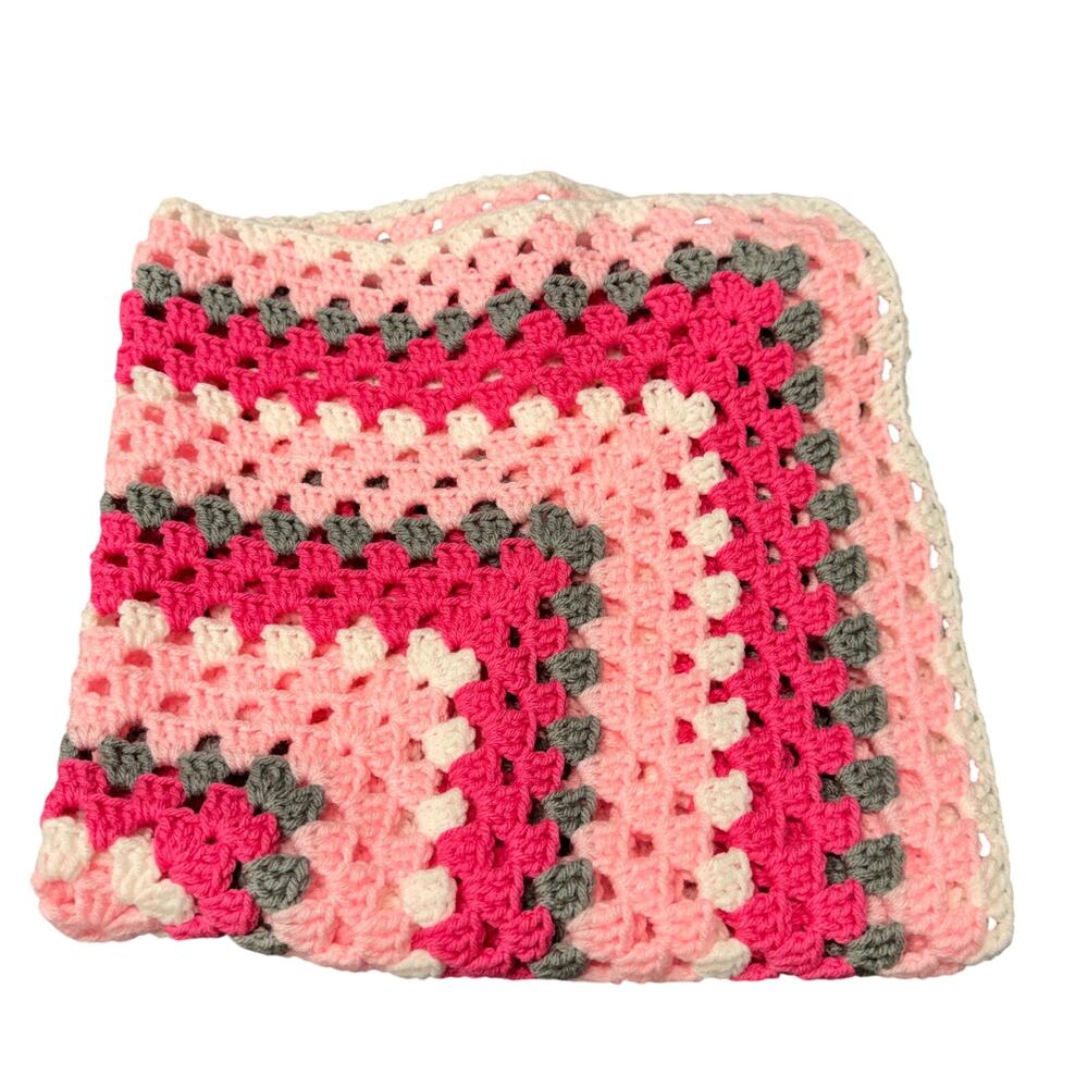 UNISEX Baby Blanket Handmade Classic Retro Look Afghan NWOT STYLE #8